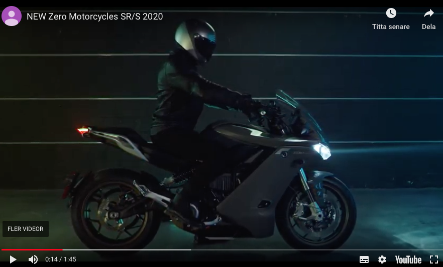 Läckt video om Zero SR/S elmotorcykel