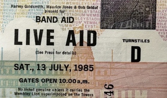 Ticket Live Aid 1985